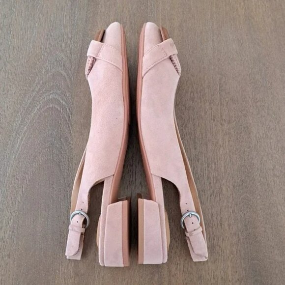 Gentle Souls by Kenneth Cole Athena Slip On Slingback Flats - Blush - Size: 8.5 - Picture 6 of 9